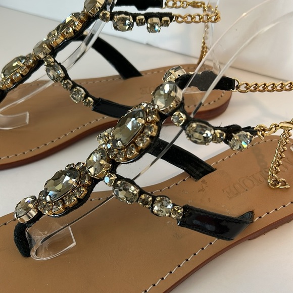 Mystique boutique black brussels sandals size 7 - Picture 8 of 9